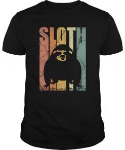 Sloth Vintage Animal Pet Gift T-Shirt