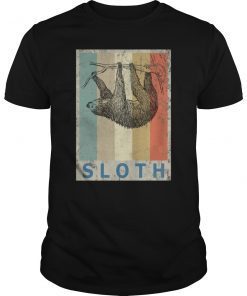 Sloth Vintage Retro Style Grunge T-Shirt