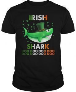 St Patricks Day Toddler Irish Shark Leprechaun Tee