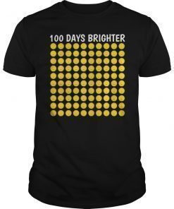 Sun Smiley Emoji 100 Days Of School Shirt