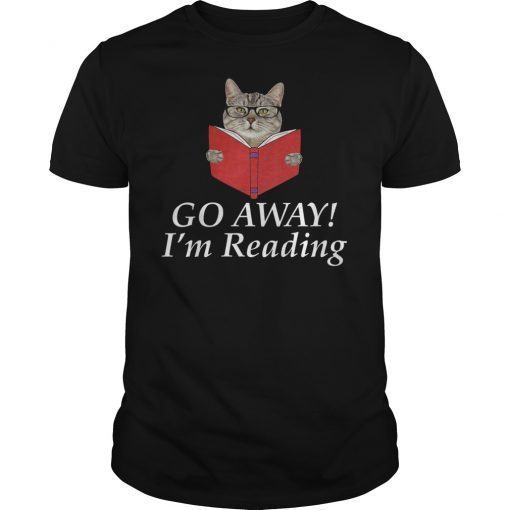 Teacher Reading Book Cat Go Away Read T-Shirt