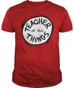 Teacher of all Things Emblem RED T-Shirt
