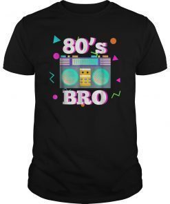 This Is My 80s Bro Neon Funny 80's 90's Party T-Shirt