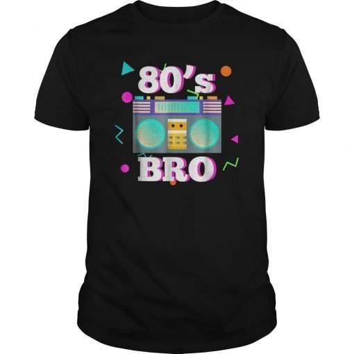 This Is My 80s Bro Neon Funny 80's 90's Party T-Shirt