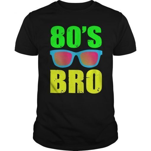 This Is My 80s Bro Neon T-Shirt 80's 90's Party Tee