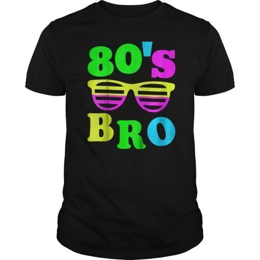 This Is My 80s Bro Neon T-Shirt 80's 90's Party Tee