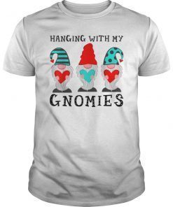 Three Gnomes Holding Hearts Tee Shirt