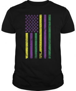 US Mardi Gras Flag Shirt