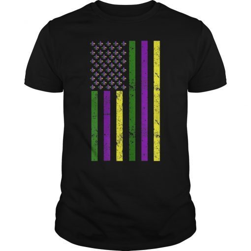 US Mardi Gras Flag T-Shirts