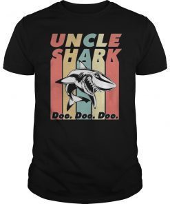 Uncle Shark Doo Doo Doo Retro Vintage Tee Shirt