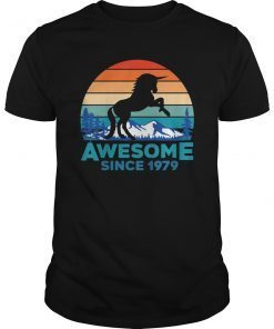 Unicorn Awesome Since 1979 Shirt 40th 40 Years Old