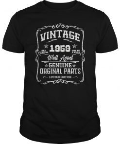 Vintage 1959 60th gift 60 Years old Funny T-Shirt