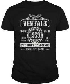 Vintage 1959 The Birth Of Legends T-Shirt
