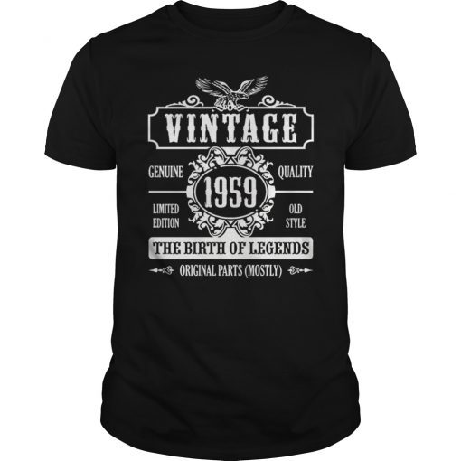 Vintage 1959 The Birth Of Legends T-Shirt