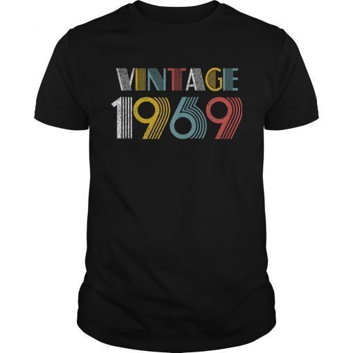 Vintage 1969 50 Years Old Gifts T-Shirt