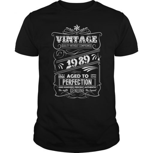 Vintage Aged To Perfection 1989 T-Shirt