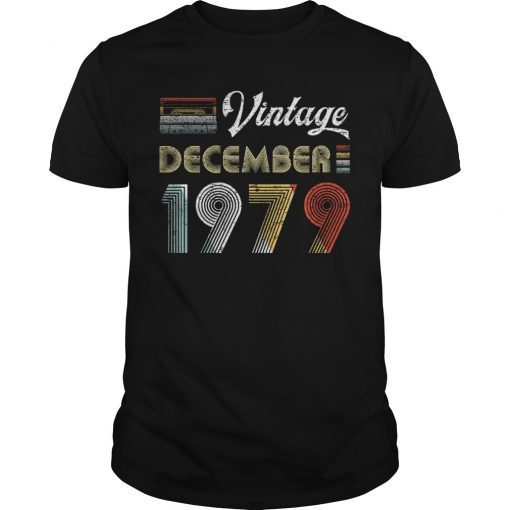 Vintage December 1979 40th Retro Style T-Shirt