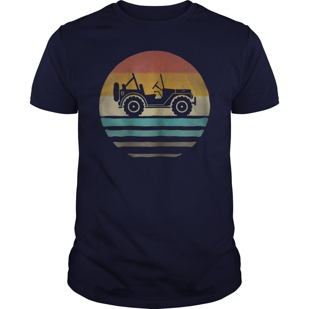 Vintage Jeeps Retro 70s Distressed Off Road T-Shirt