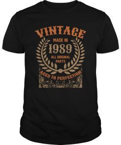 Vintage Made In 1989 All Original Parts T-Shirt