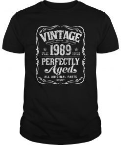 Vintage Made In 1989 T-Shirt 30th Gift
