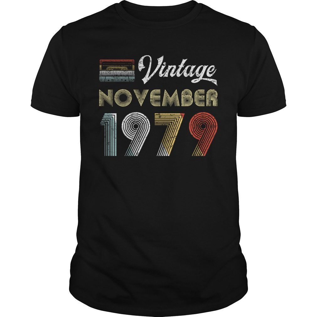 Vintage November 1979 40th Retro Style T-Shirt