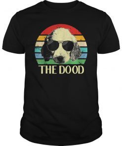 Vintage The Dood Goldendoodle T-Shirt Gift Dad Mom Kids