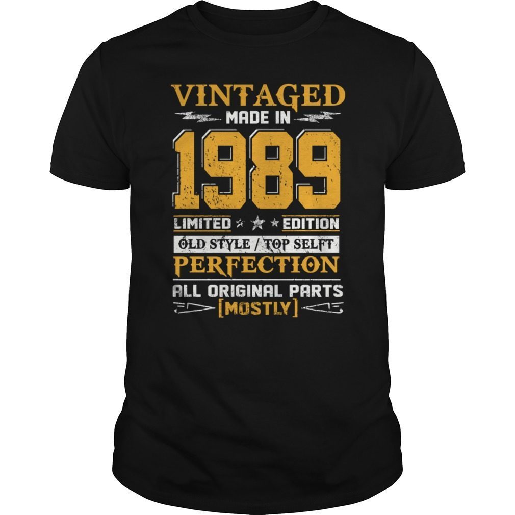 Vintaged Made In 1989 Tees