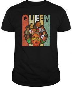 Womens Retro Powerful Roots Black History Month I Love My Roots