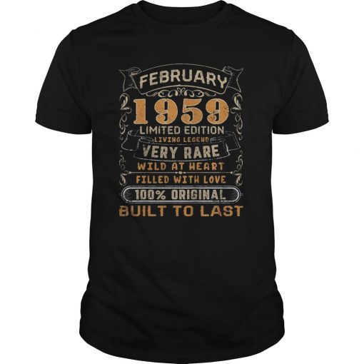 Womens Vintage 1959 60th gift 60 Years old Funny Shirt
