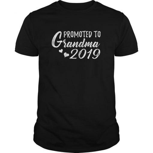 Womens Womens Promoted to Grandma Est 2019 T Shirt