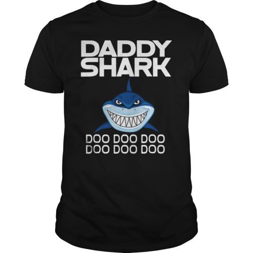 daddy shark doo doo shark shirt