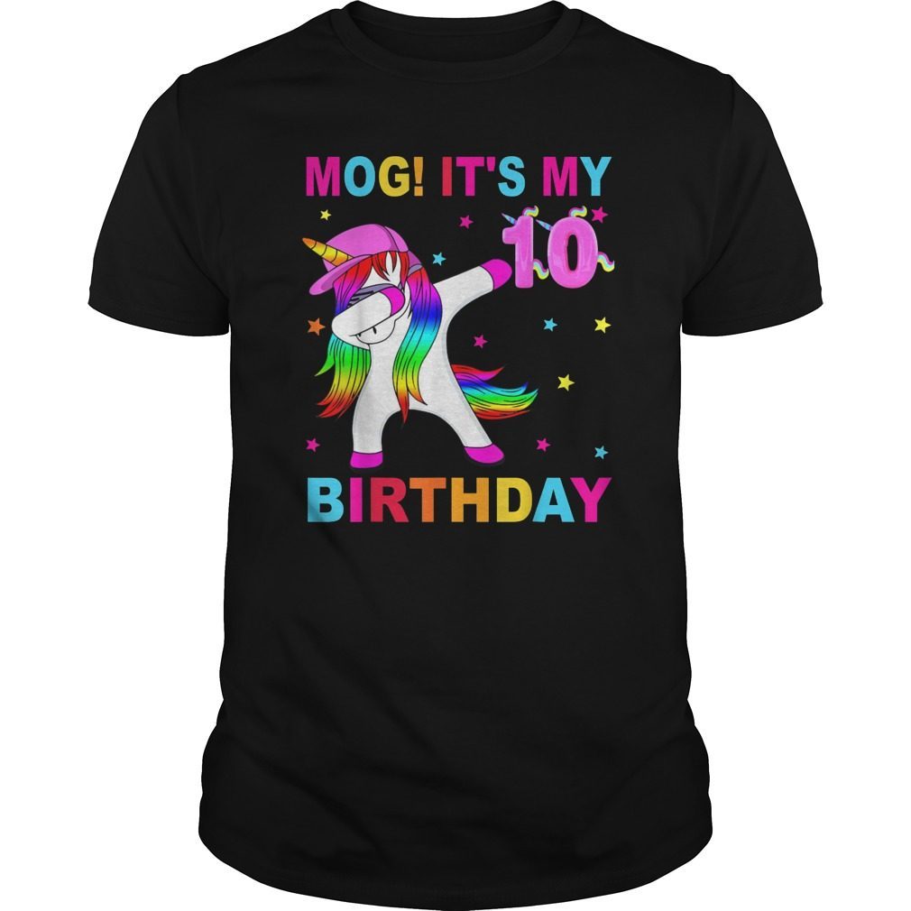 10 Bday Girls, OMG! It's My 10th Bday Unicorn Dabbing T Shirt
