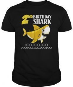 2nd Bday Baby Shark Doo Doo Doo Gift T-Shirt