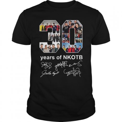 30 Years Nkotb Signatures Shirt