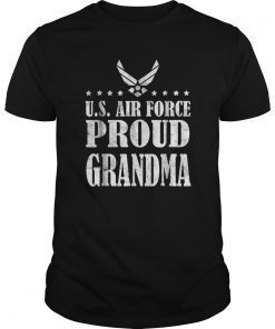 Air Force Family - Proud Grandma US Air Force Stars T-shirt