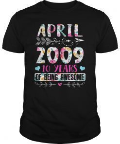 April 2009 10 Years of Being Awesome Women April Shirt