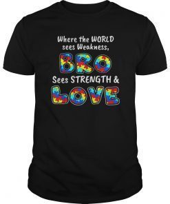 Autism Awareness Brother Strength Love T-Shirt