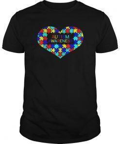 Autism Awareness Gift Autism Awareness with Hearts Shirt