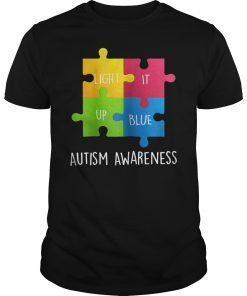 Autism Awareness Light it up Blue T-Shirt