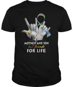 Autism Awareness T-Shirt Mother and Son Best Friend for Life