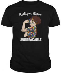 Autism Mom Unbreakable T Shirt Autism Puzzle Ribbon Love Mom