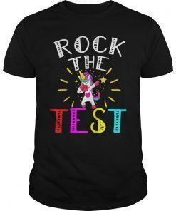 Awesome Rock The Test Gift Tshirt Student teacher