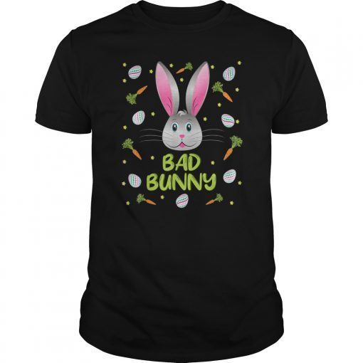 Bad Bunny T-Shirt Easter Egg Hunt Hunting Funny Gift