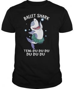 Ballet Shark Ten-du du du du du Funny Meme T-Shirt