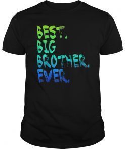 Best Big Brother Bro Ever Funny Older Sibling Gift T-Shirt