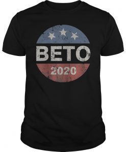 Beto 2020 Vintage Button Beto O'Rourke T-Shirt
