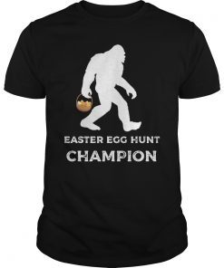 Bigfoot Easter Egg Hunt Champion Funny T-Shirt