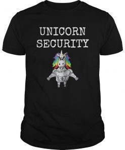 Birthday Unicorn Security Dad Shirt