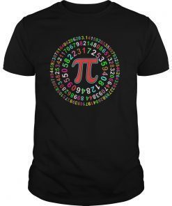 Captain Pi Superhero Shield Funny Pi Day Math Geek T-Shirt