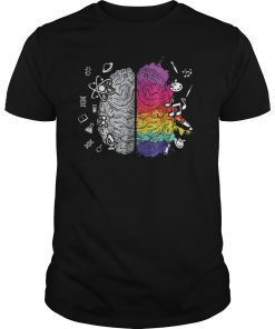 Colorful Brain Science And Art T-Shirt